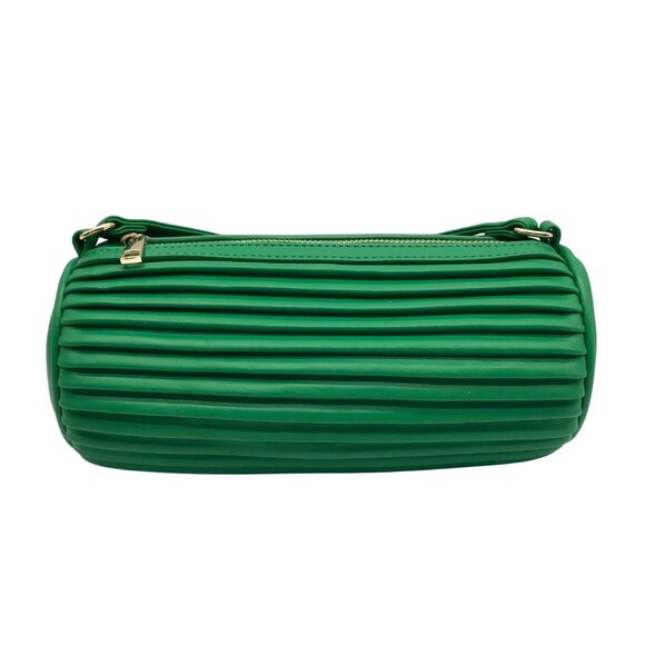 Like Dreams Green Pleated Laila Shoulder Bag - Picture 1 of 11